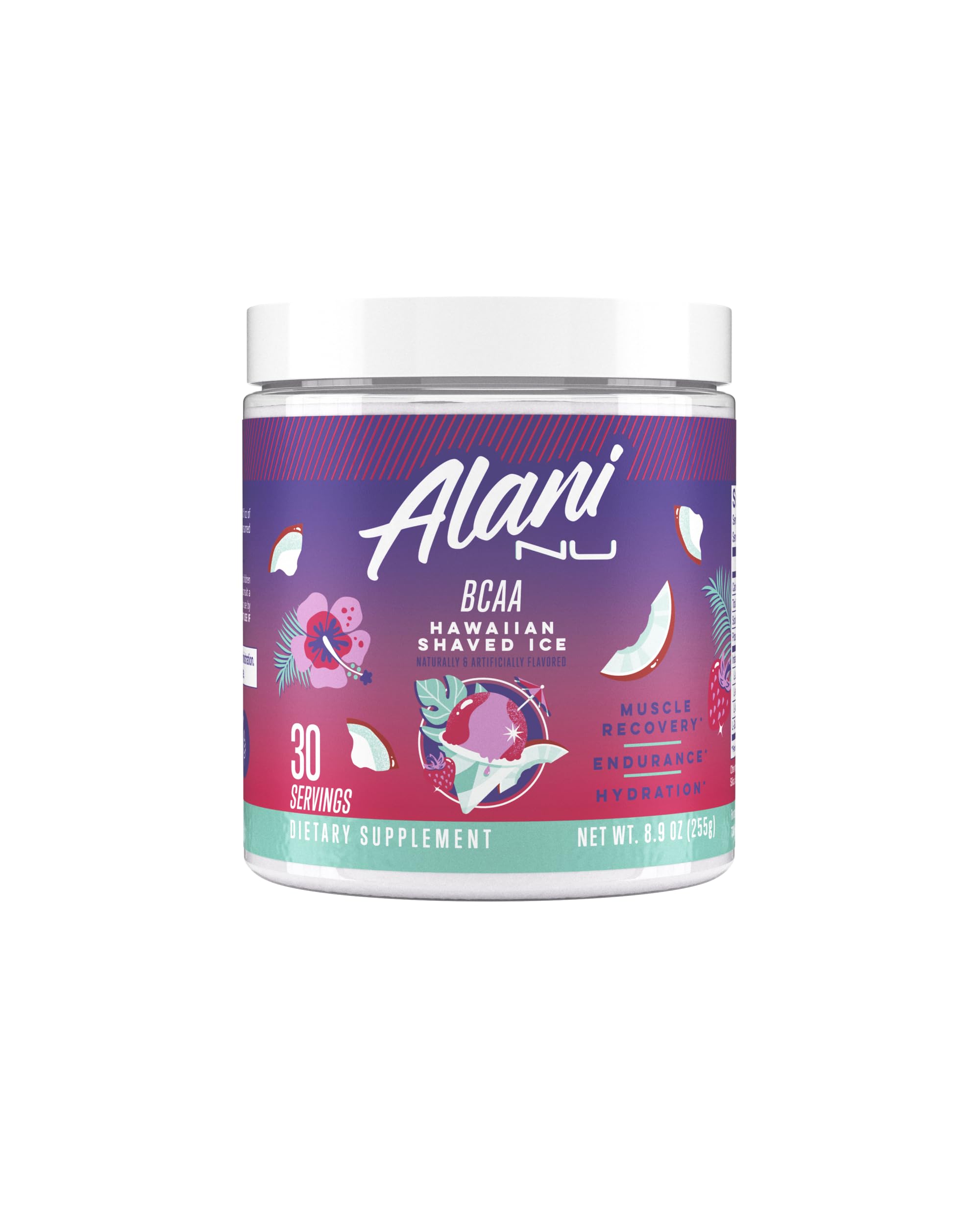 Alani Nu BCAAs 246g front view with packaging