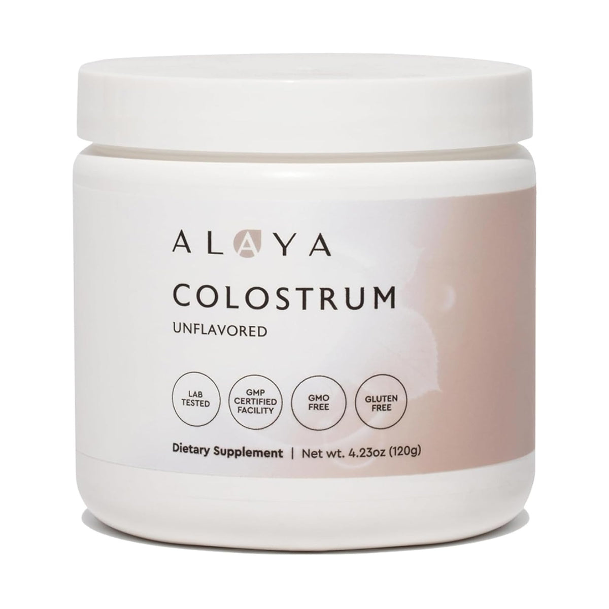 Alaya Naturals Bovine Colostrum Powder 181g front view