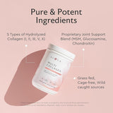 Alaya Naturals Collagen Peptides Powder 419g back view with ingredient list