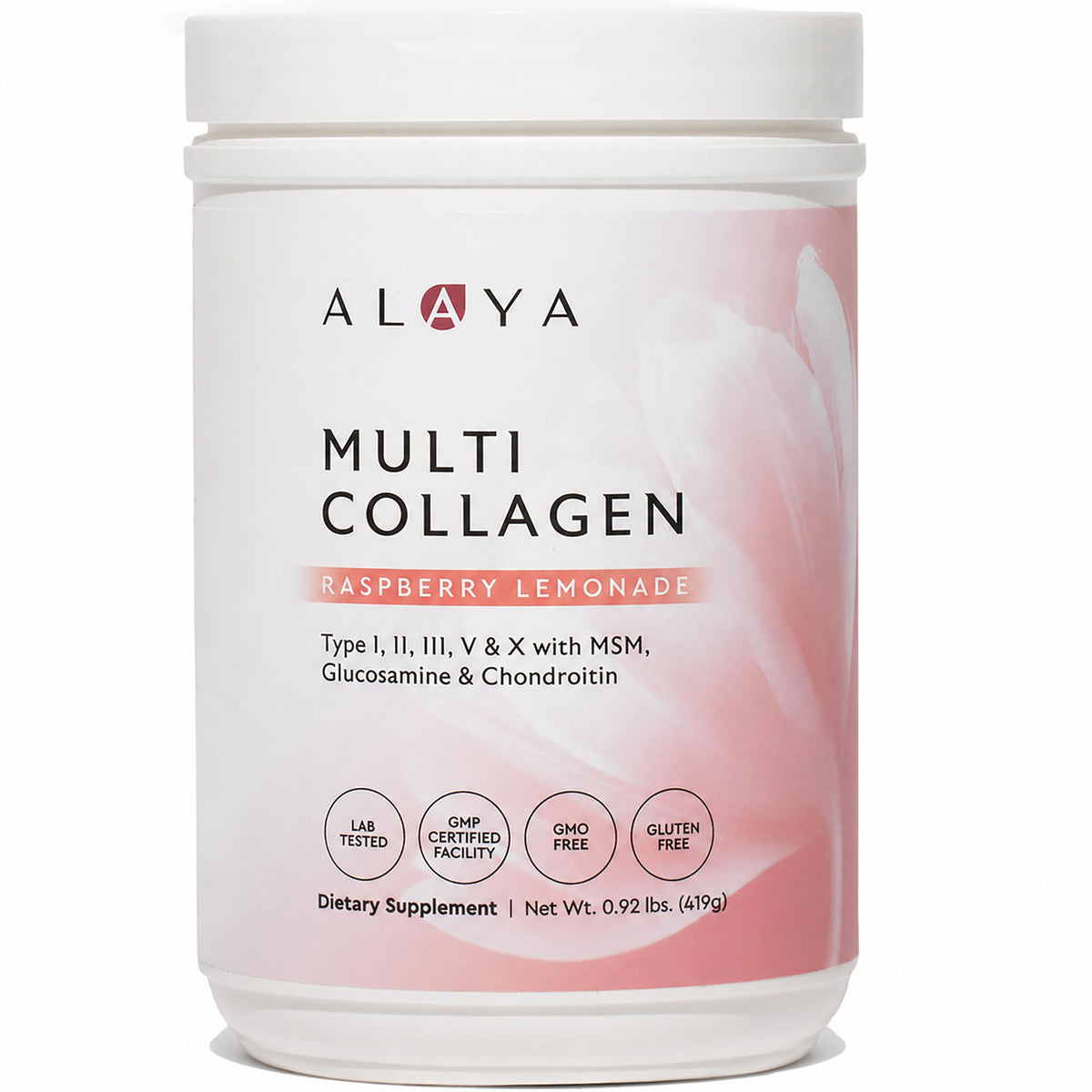 Alaya Naturals Collagen Peptides Powder 419g front view