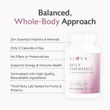 Alaya Naturals Daily Essentials Women's Multivitamin capsule close-up