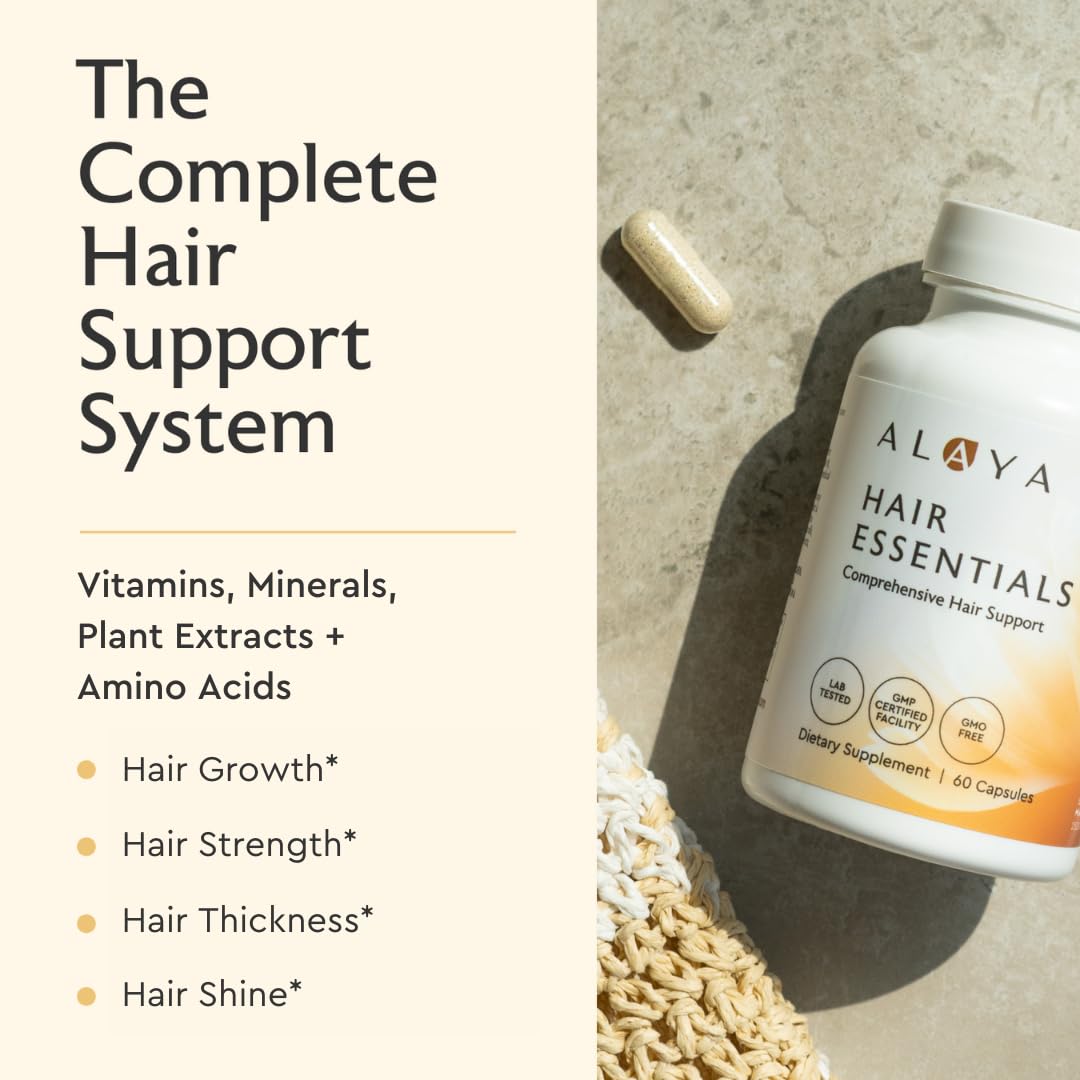 Alaya Naturals Hair Essentials B-Complex Supplement side view