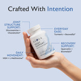 Alaya Naturals Joint Support supplement bottle with a measuring spoon