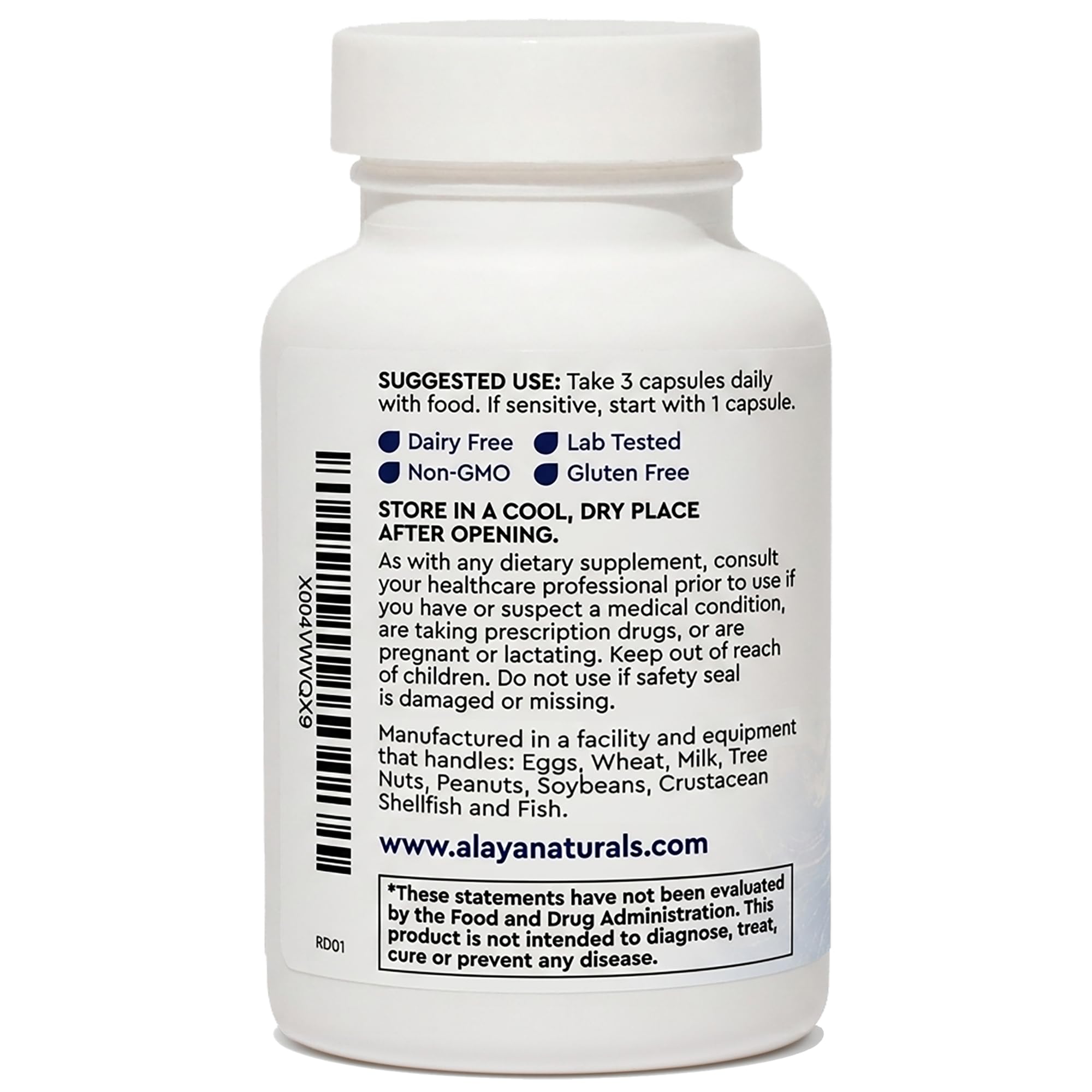Alaya Naturals Joint Support supplement capsules close-up