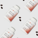 Alaya Naturals Krill Oil Softgels with ingredients list visible