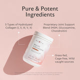 Alaya Naturals Multi Collagen Peptides Powder 405g serving suggestion in a drink
