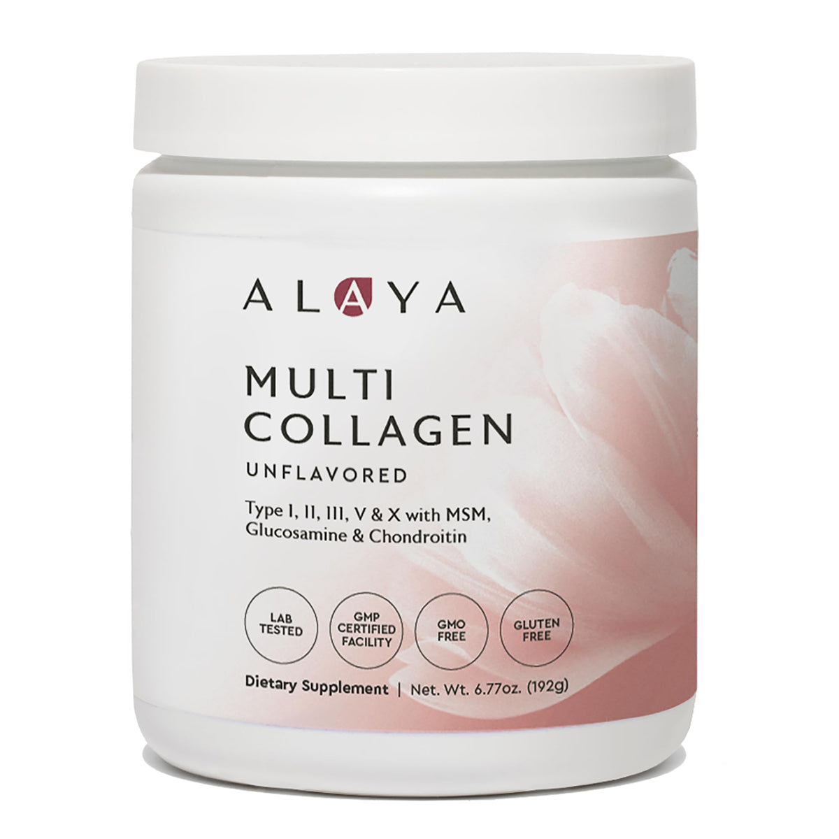 Alaya Naturals Multi Collagen Powder 192g front view