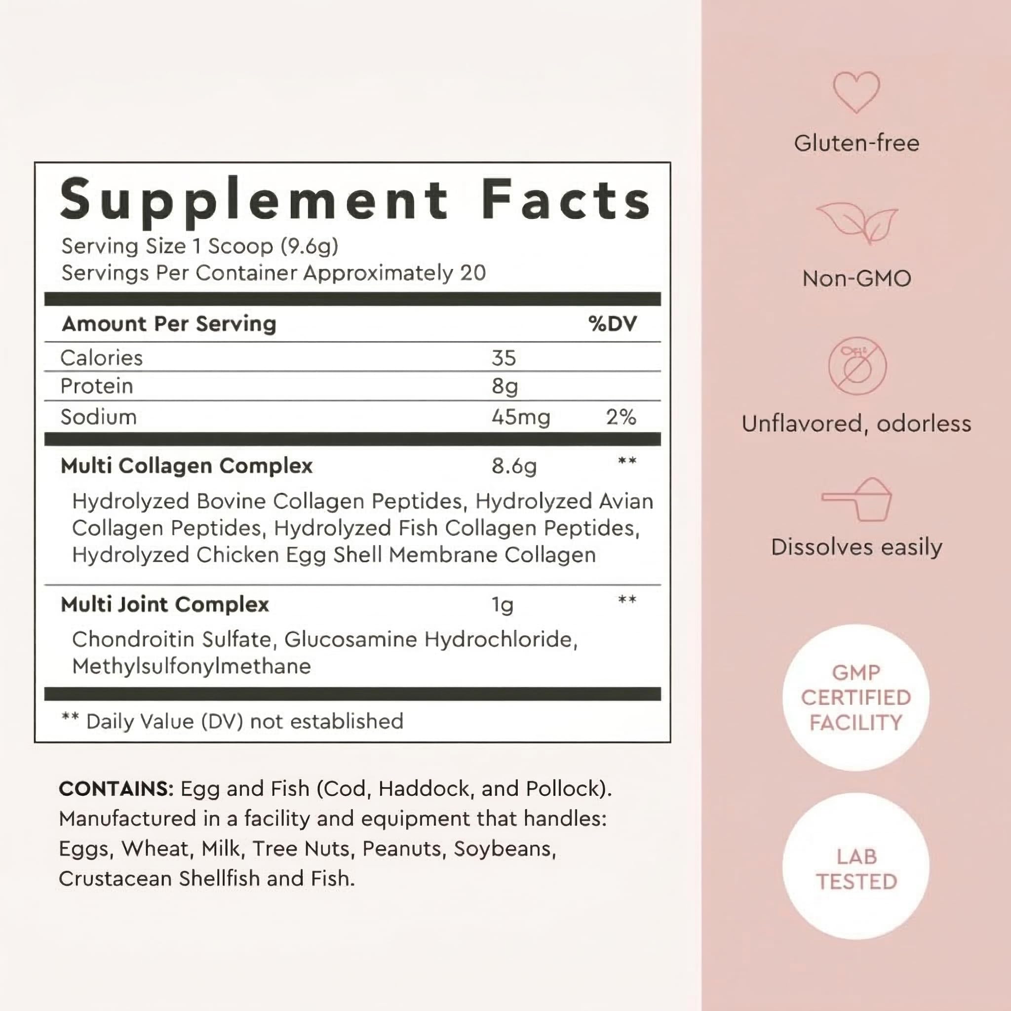 Alaya Naturals Multi Collagen Powder 192g scoop and powder
