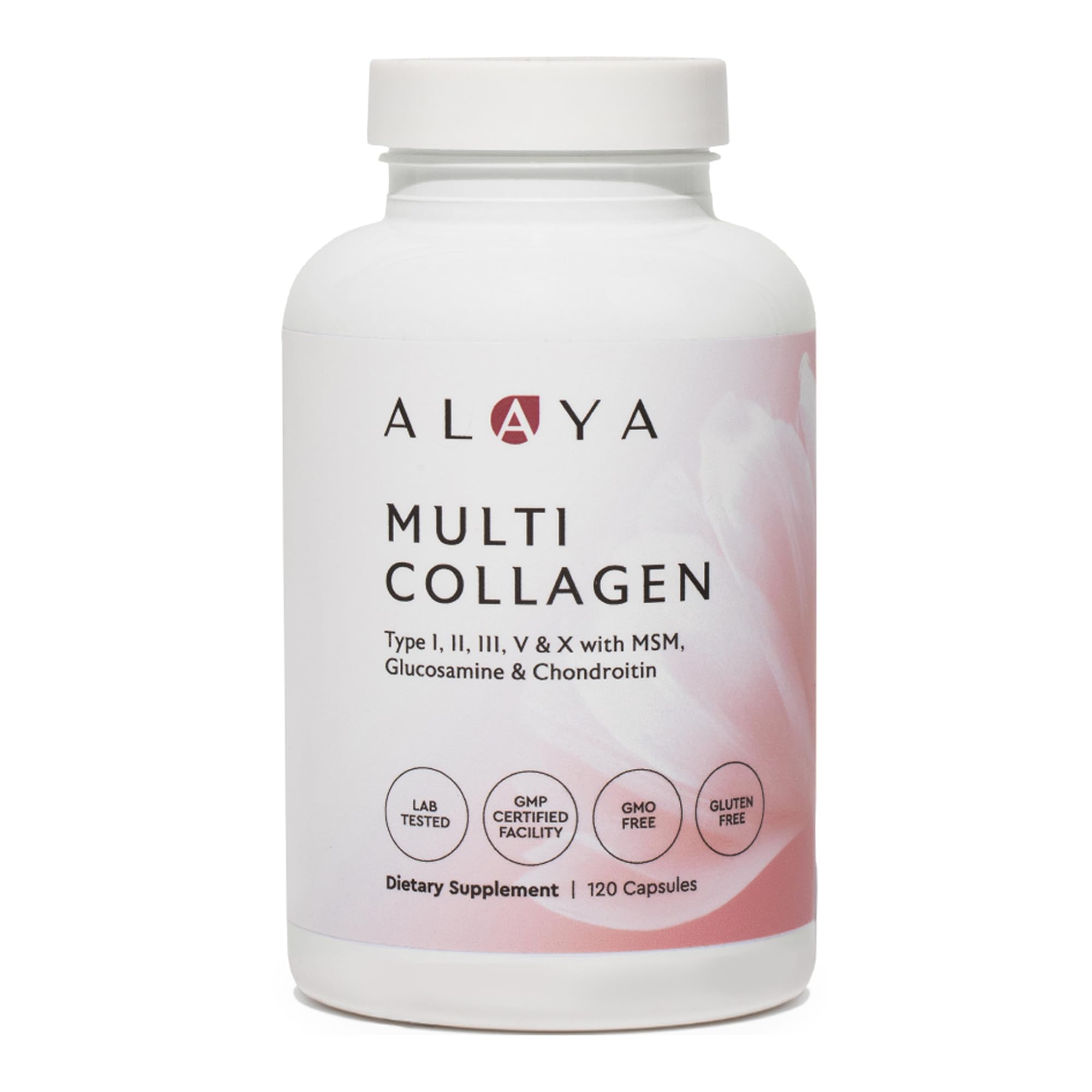 Alaya Naturals Multi-Source Collagen Capsules front view
