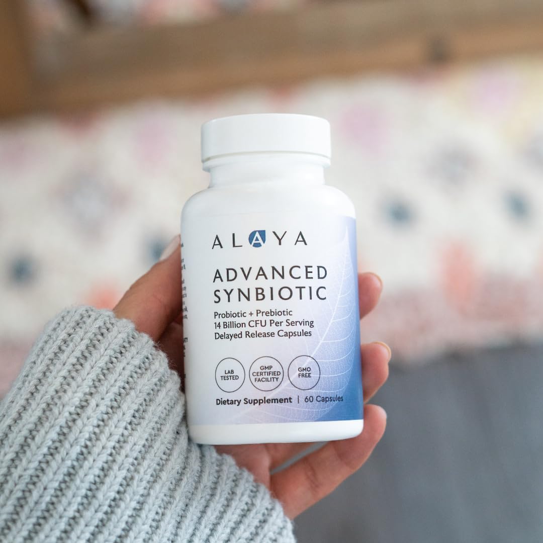Alaya Naturals Prebiotic Probiotic Blend 118g with measuring spoon