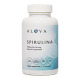 Alaya Naturals Spirulina Capsules front view with packaging