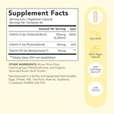 Alaya Naturals Vitamin D3 & K2 capsules side view