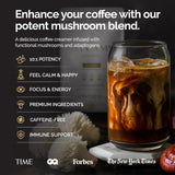 alcami elements Mushroom Coffee support back view showing ingredients