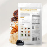 alcami elements Mushroom Coffee support packaging with a coffee mug