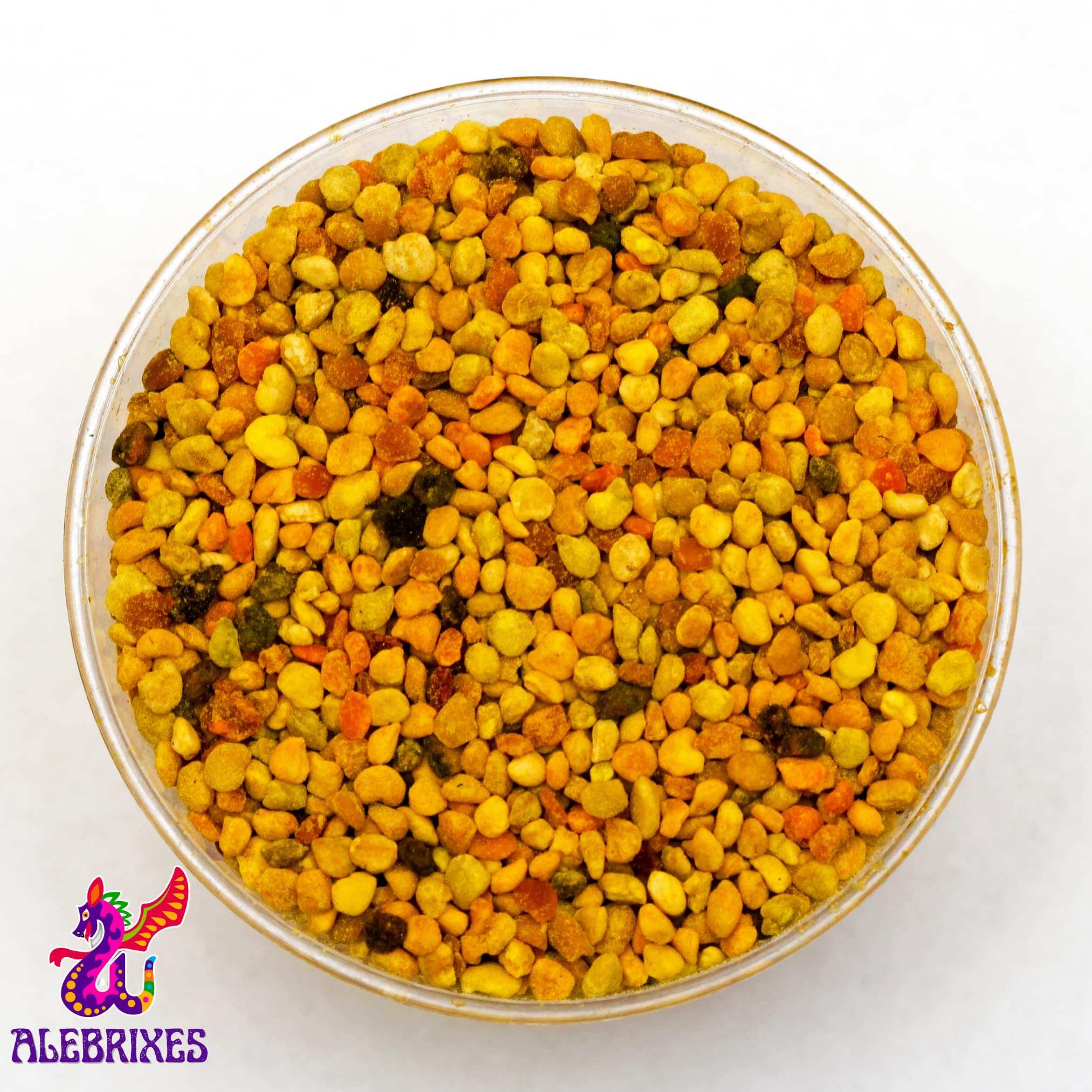 ALEBRIXES Bee Pollen supplement with smoothie and fruit