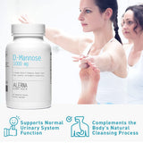Alerna Kidney Health D-Mannose capsules on a wooden table