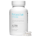 Alerna Kidney Health Potassium Citrate 99mg supplement bottle with label