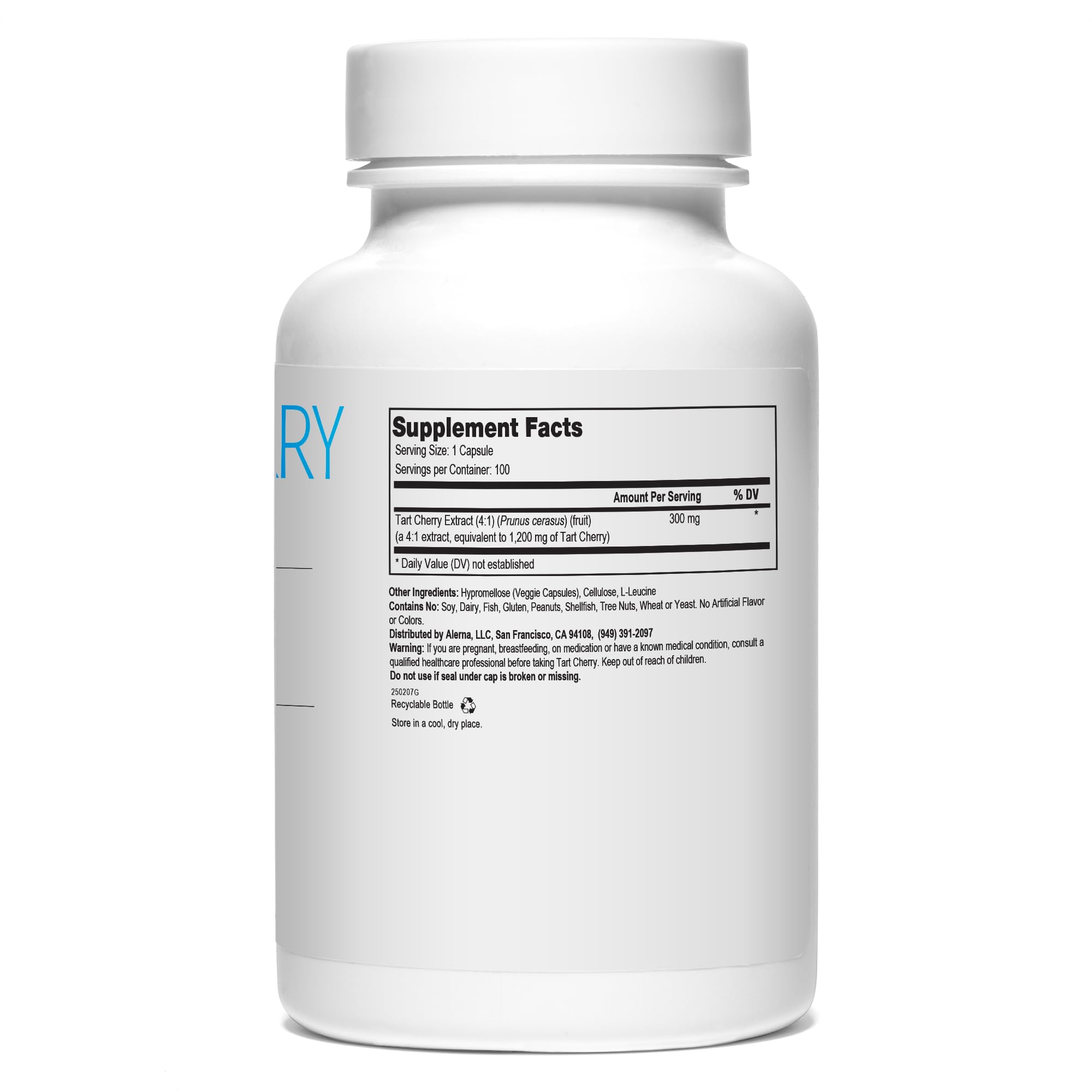 Alerna Kidney Health Tart Cherry Extract Capsules on a wooden table