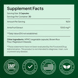 Alevia Organic Amla 1000mg Capsules with measuring scoop