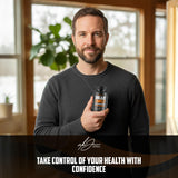 Alex Jones Naturals Shilajit Capsules on a wooden table