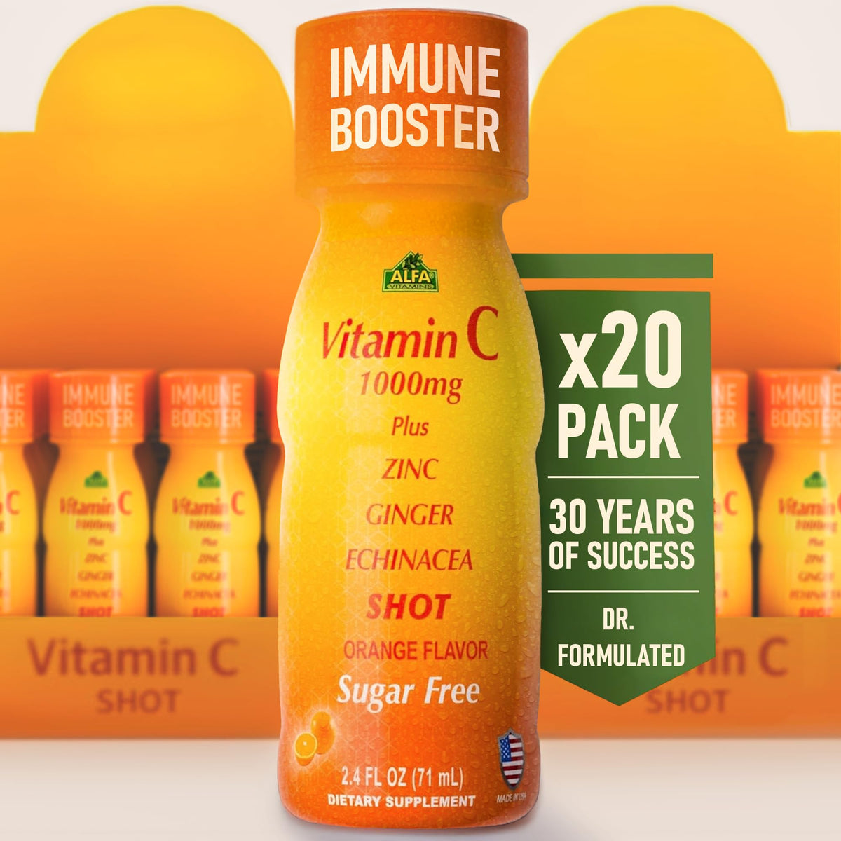 ALFA VITAMINS Vitamin C with Zinc 1000mg front view