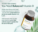 ALGAECAL D3 Complete Vitamin D3 & K2 softgel capsules on a wooden table