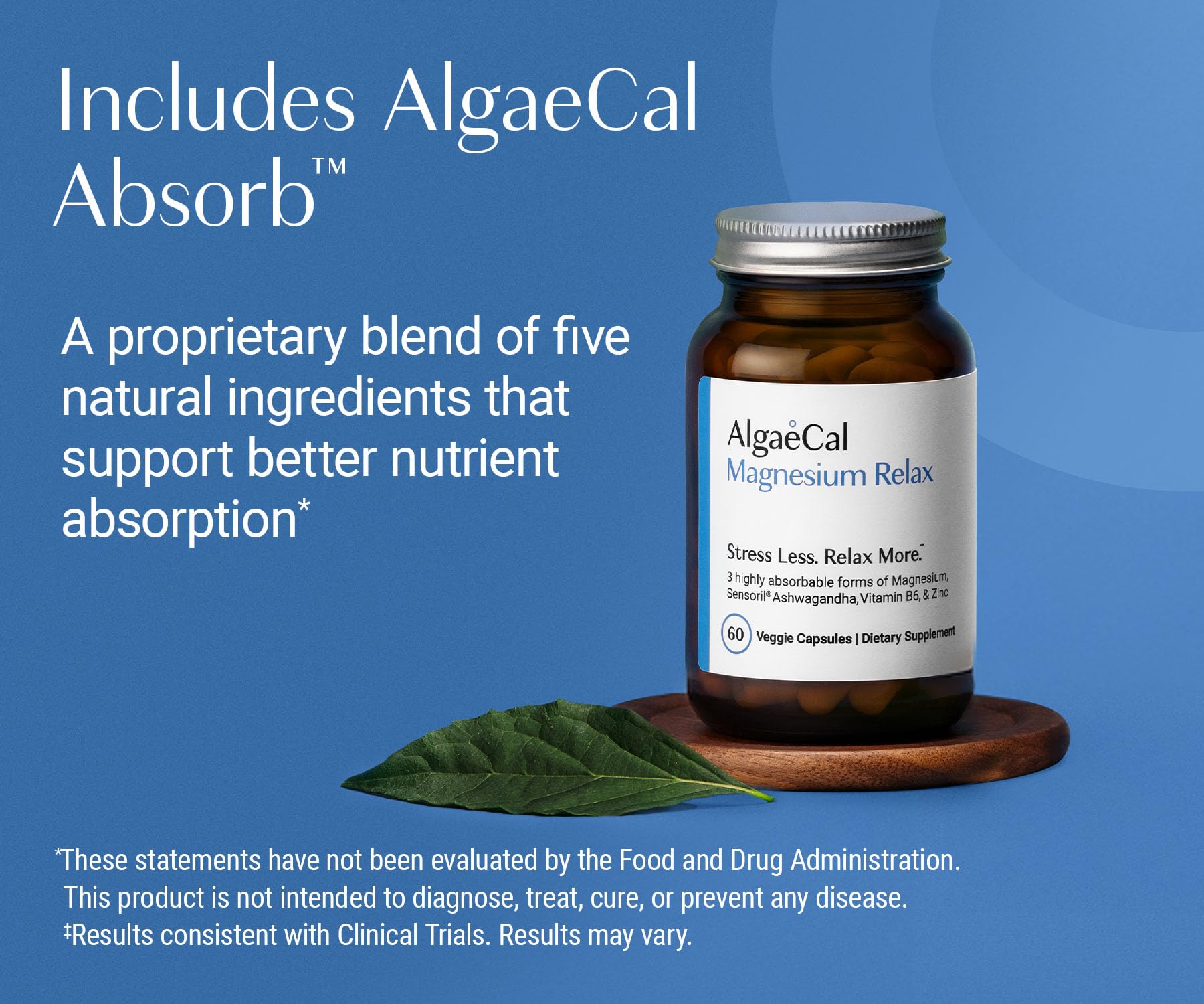 ALGAECAL Magnesium daily wellness Supplement packaging details