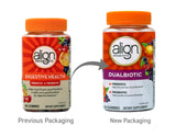Align a daily routine Pre/Probiotic Gummie on a wooden table