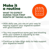 Align Gummies with Inulin and Bacillus Coagulans ingredients