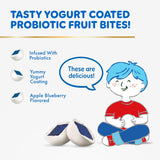 Align Kids Yogurt-Coated Probiotic Fruit Bites showing apple blueberry flavour