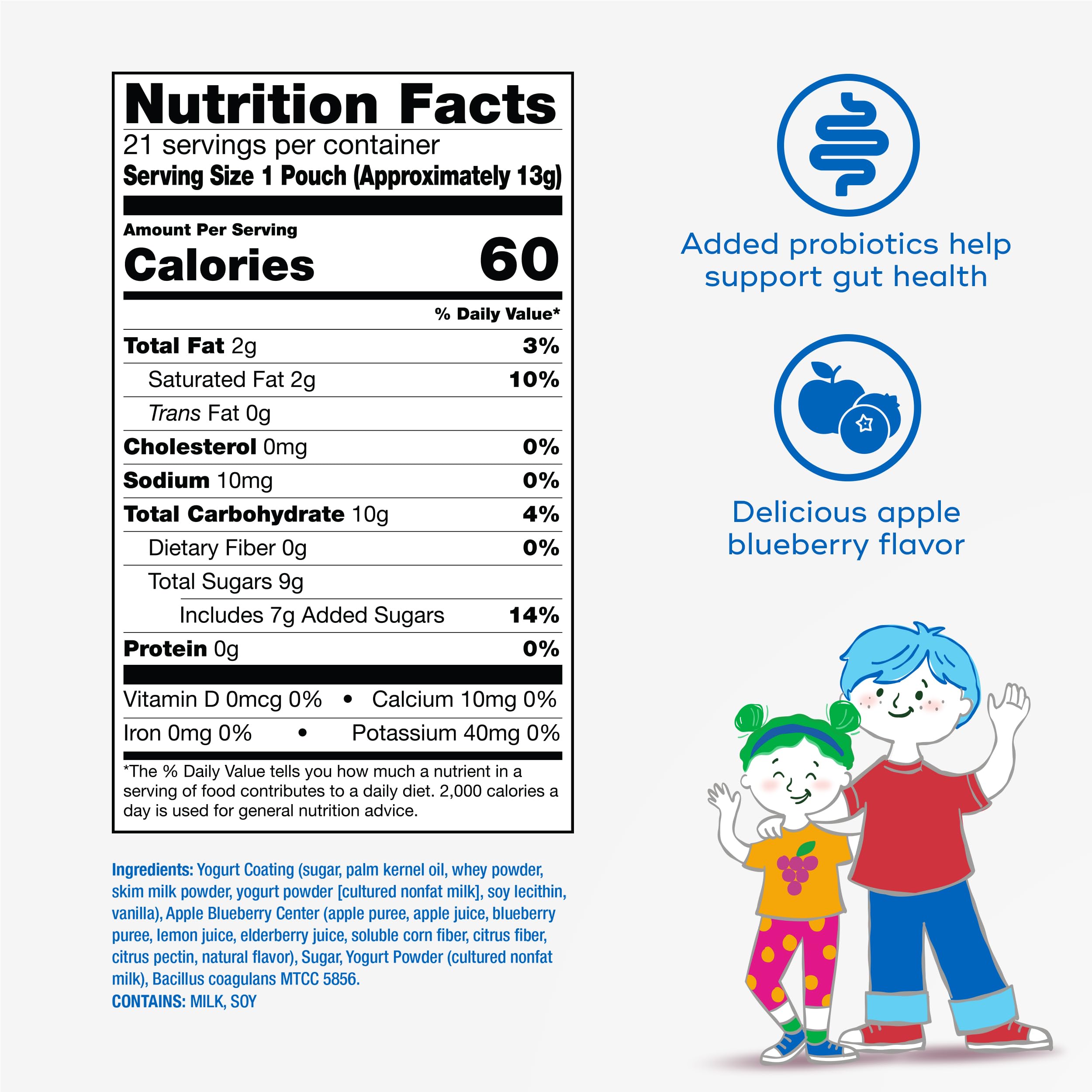 Align Kids Yogurt-Coated Probiotic Fruit Bites with a child enjoying a bite