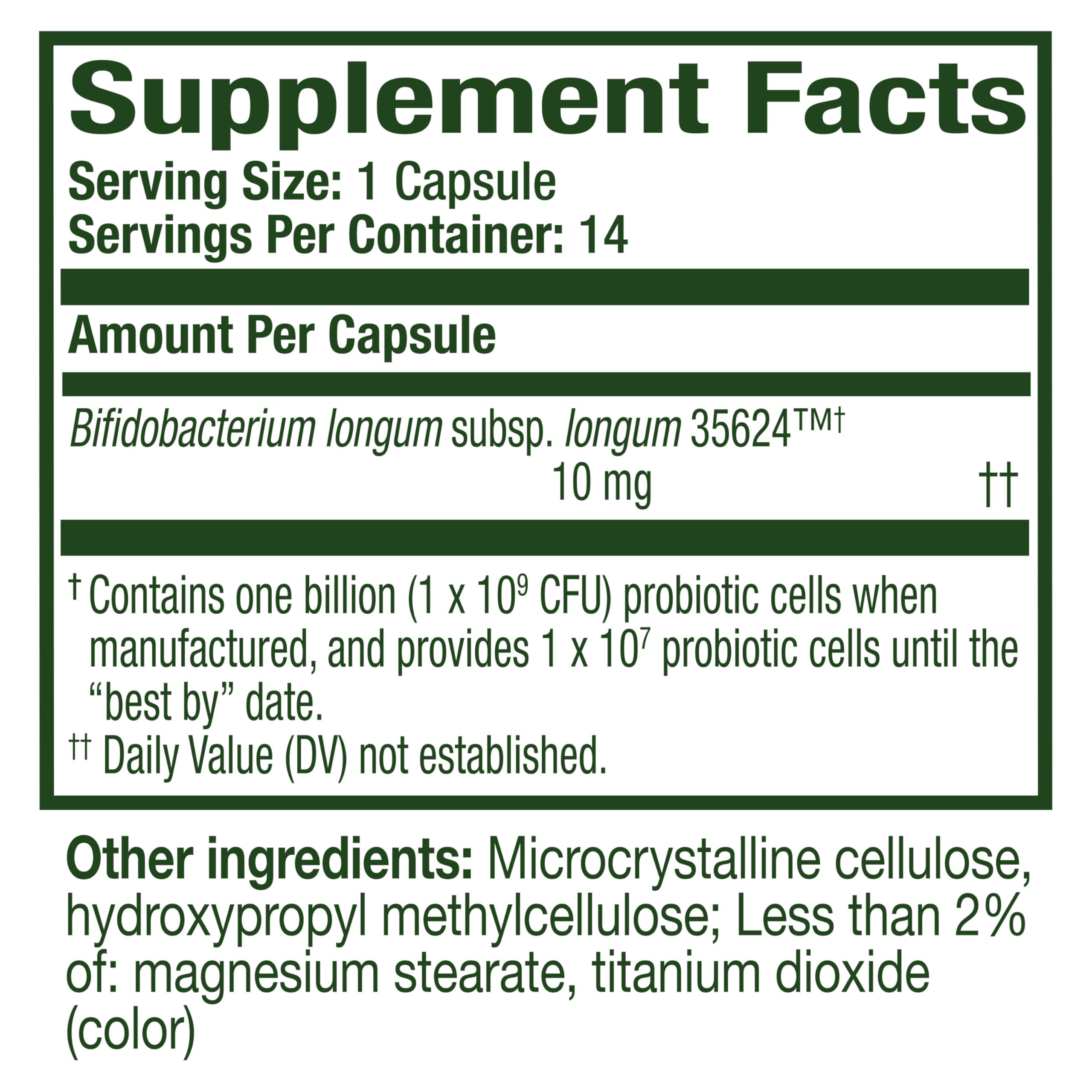 Align Probiotic capsules in a hand for scale