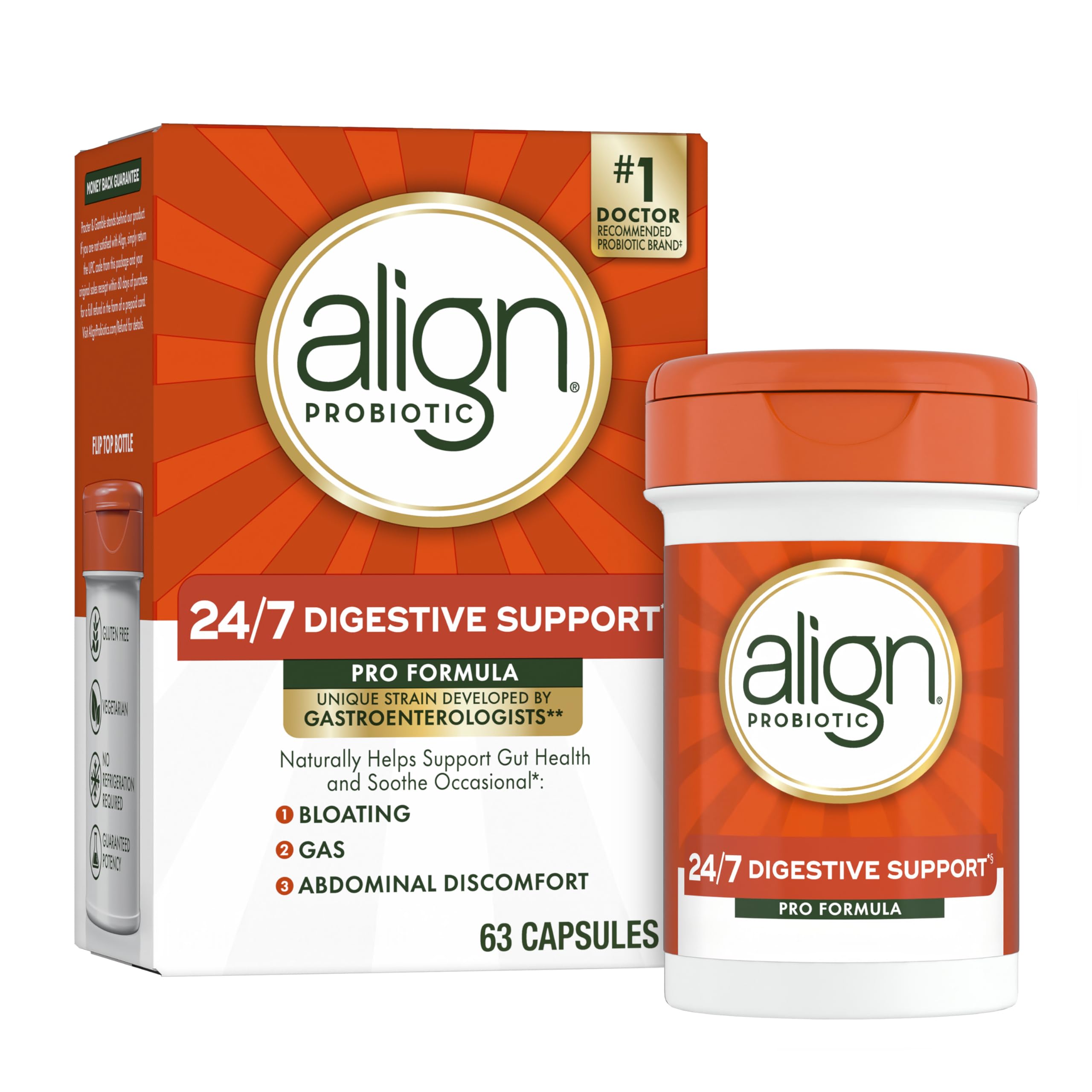 Align ProFormula Probiotic Capsules 60 count front view