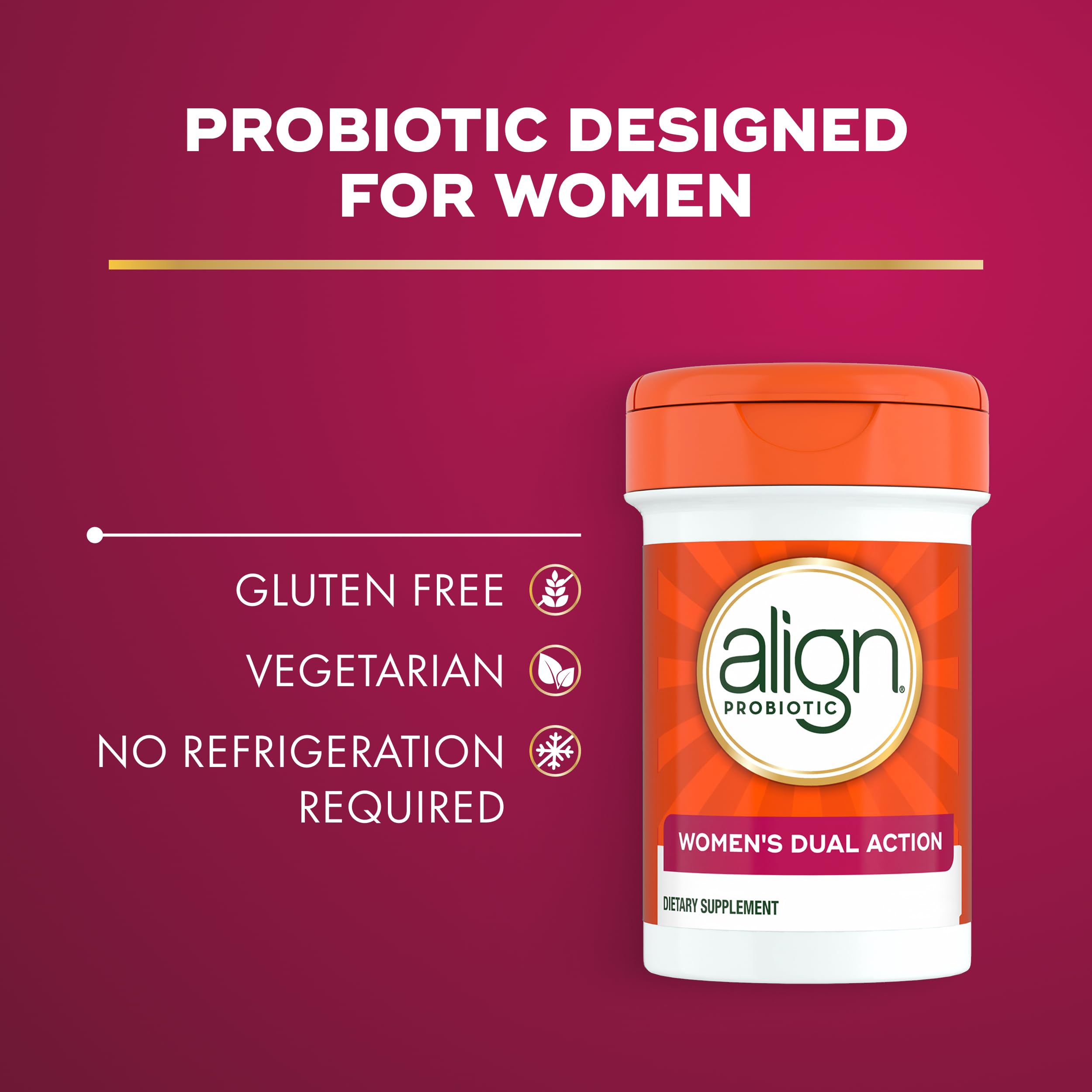 Align Women's Dual Action Probiotic 14g packaging