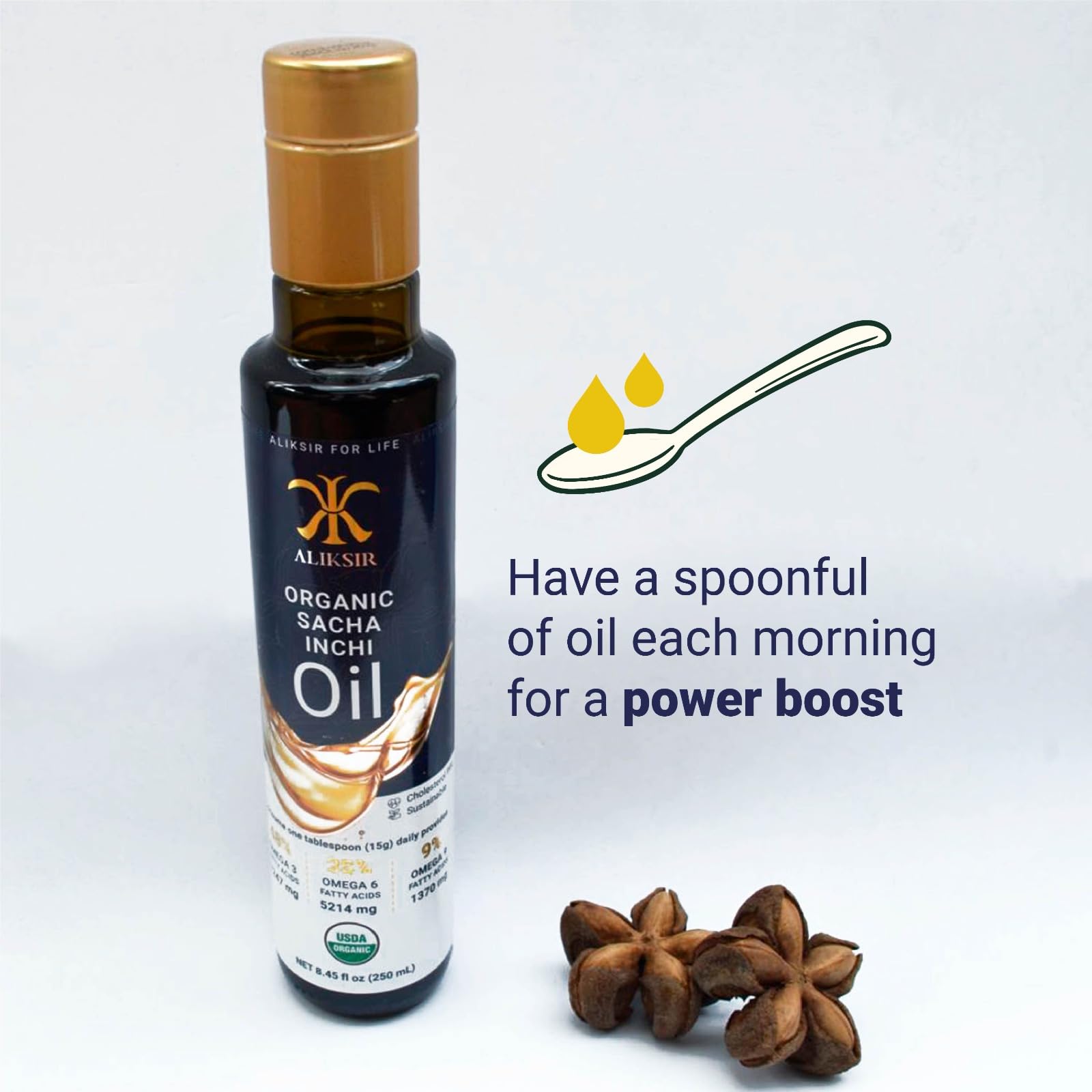 ALIKSIR Sacha Inchi Oil ingredients list