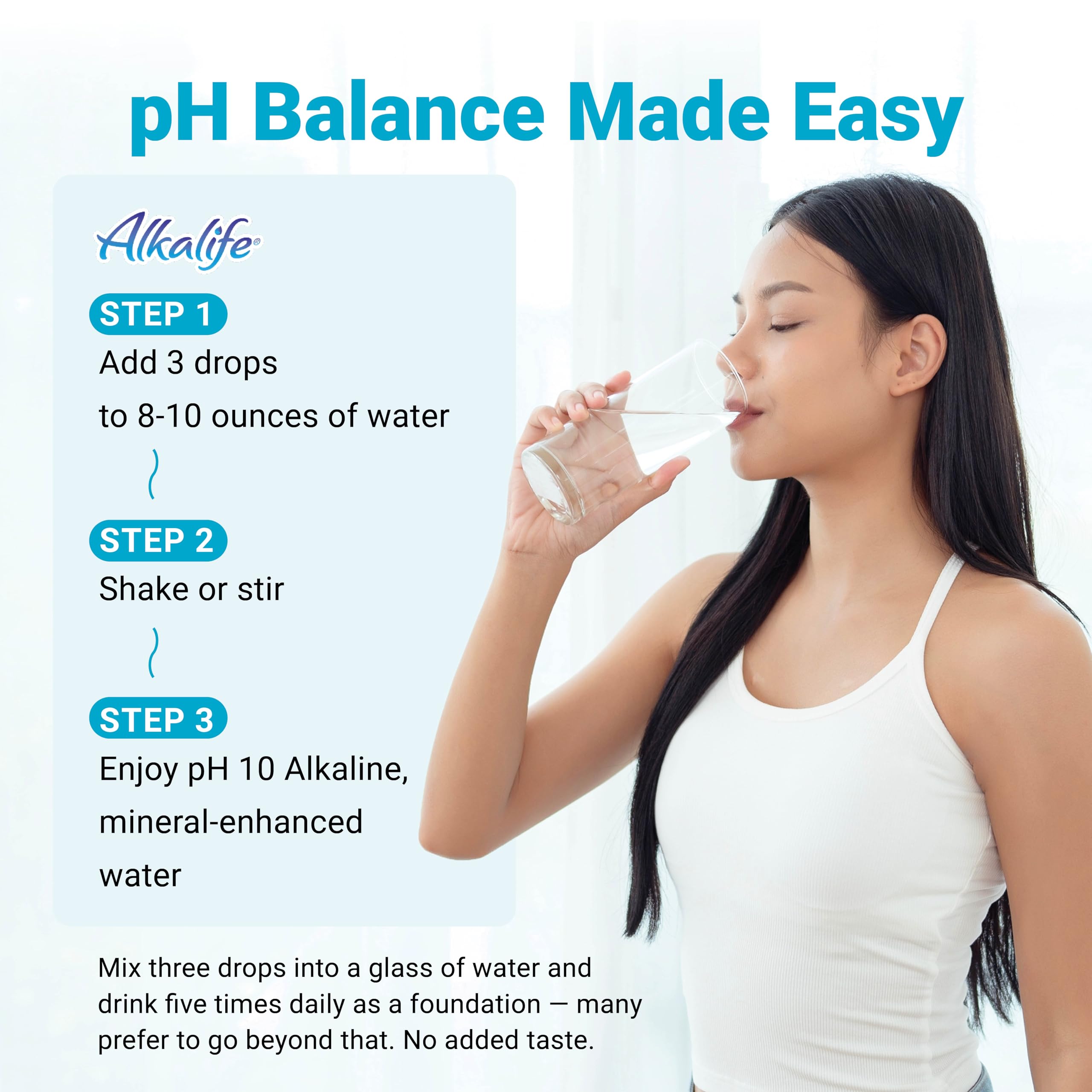 Alkalife Alkaline Water Drops 1.25 oz in a travel bag