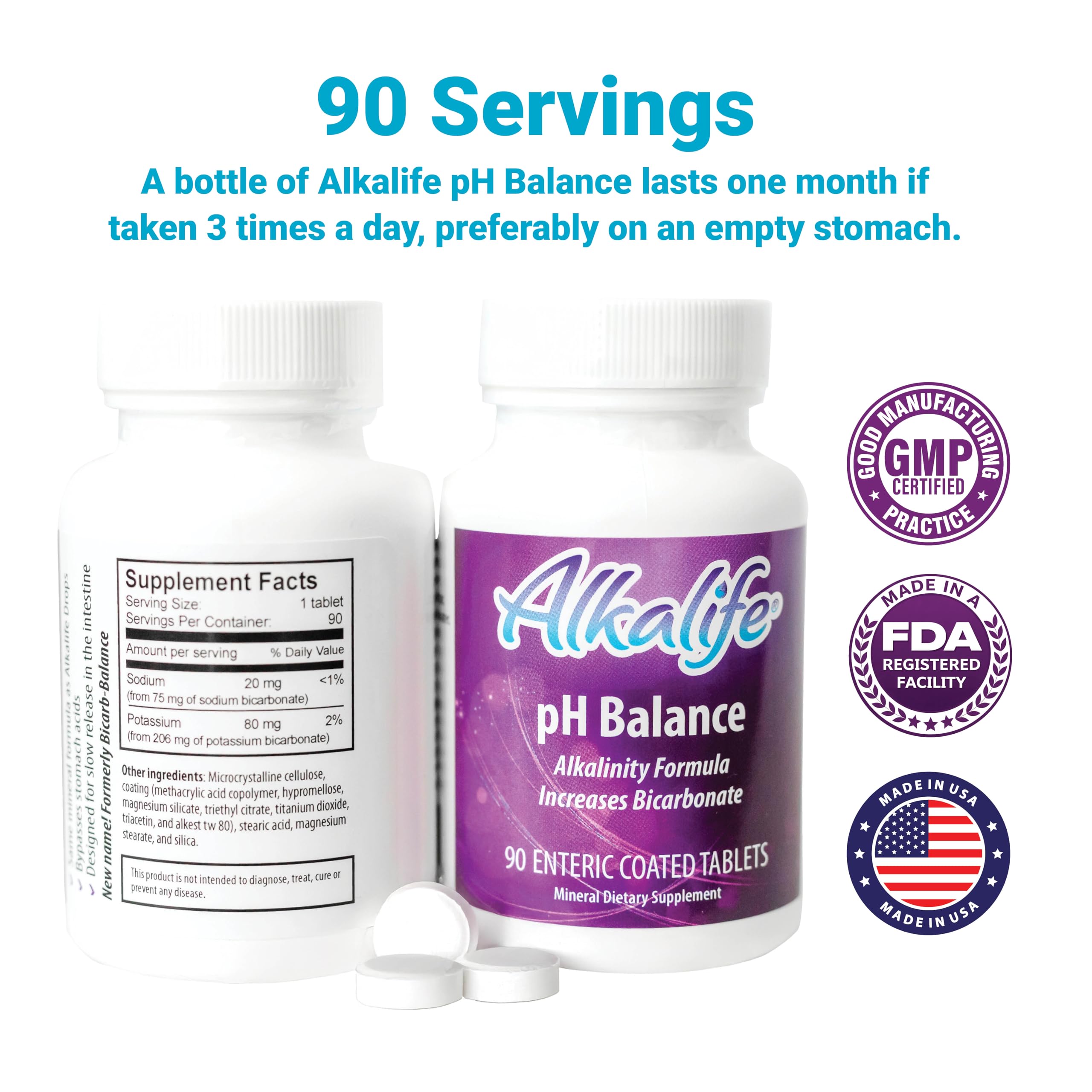 Alkalife pH Balance Tablets close-up of tablets
