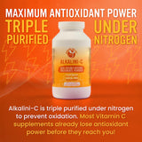 Alkaline for Life Alkalini-C Vitamin C Supplement 8oz with a spoon