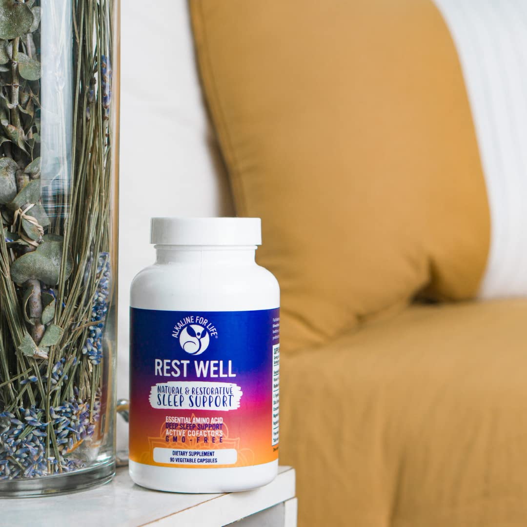 Alkaline for Life Rest Well Sleep Supplement side view