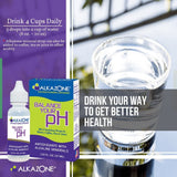 Alkazone Alkaline pH support Drops 1.25 fl oz with other supplements
