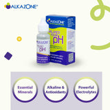 Alkazone Alkaline pH support Drops 1.25 oz on a kitchen counter