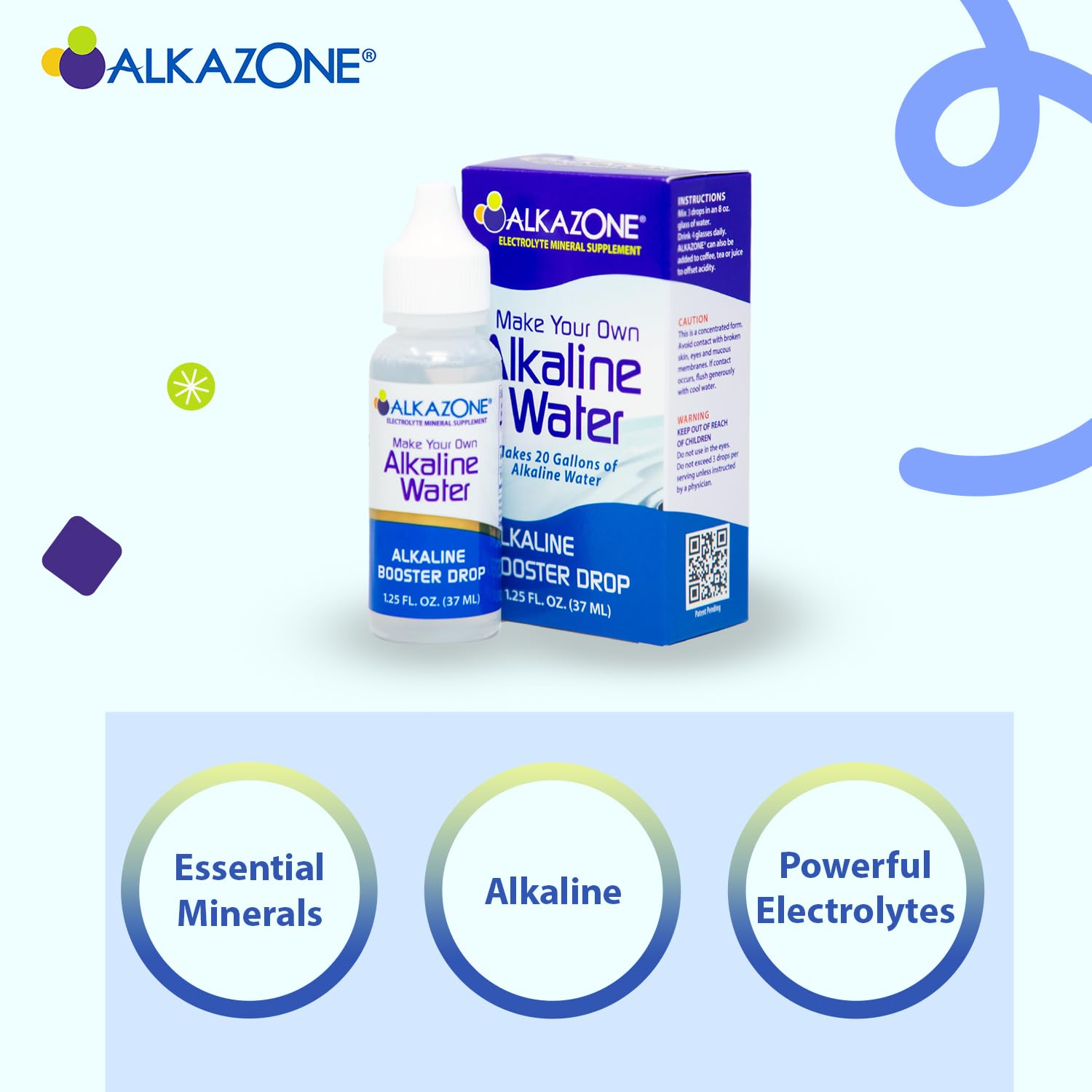 Alkazone Alkaline support Drop 1.25 oz in lifestyle setting