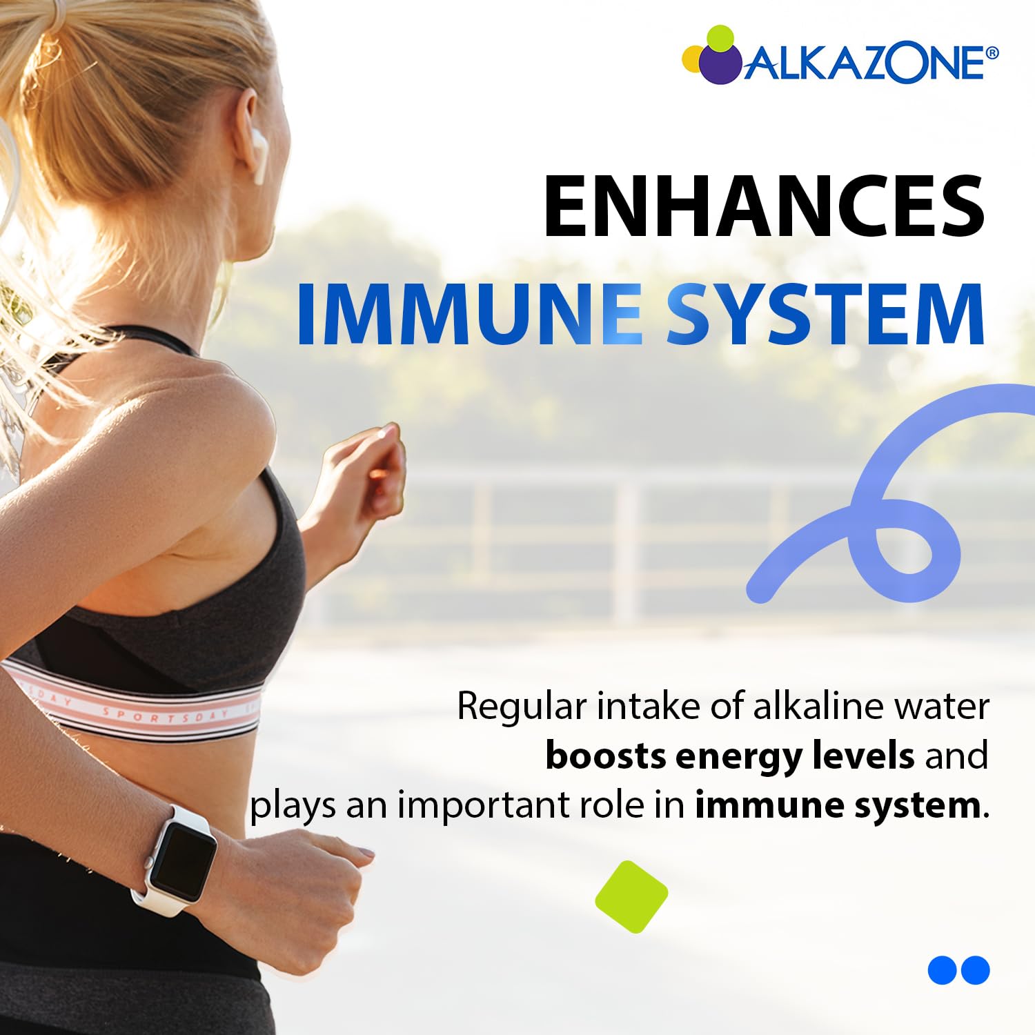 Alkazone Alkaline support Drop 1.25 oz with water glass