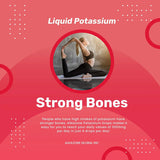 Alkazone Potassium Liquid Supplement in a glass of water