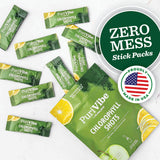 All About Juicing Chlorophyll Lemonade Drink Mix close-up