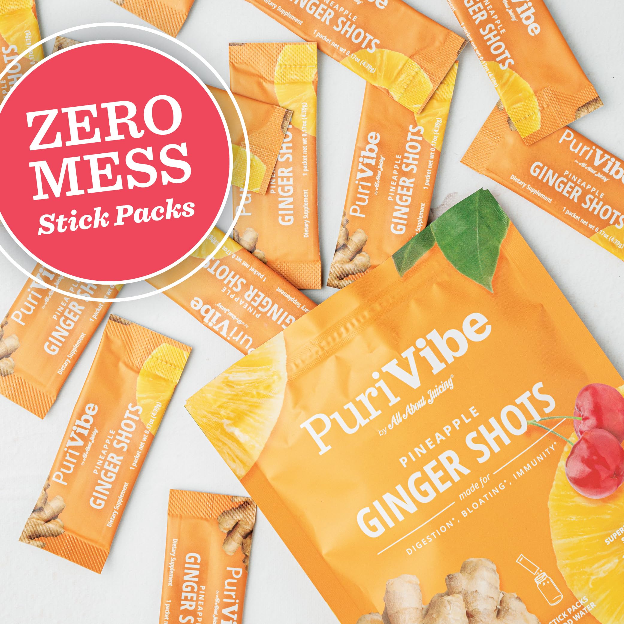 All About Juicing Pineapple Ginger Wellness Shots lifestyle scene