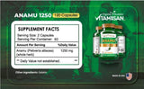 All Nue Anamu 1250 herbal supplement bottles with packaging