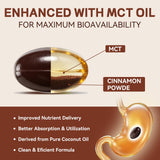 ALLBIZ Ceylon Cinnamon Softgels back view with ingredients