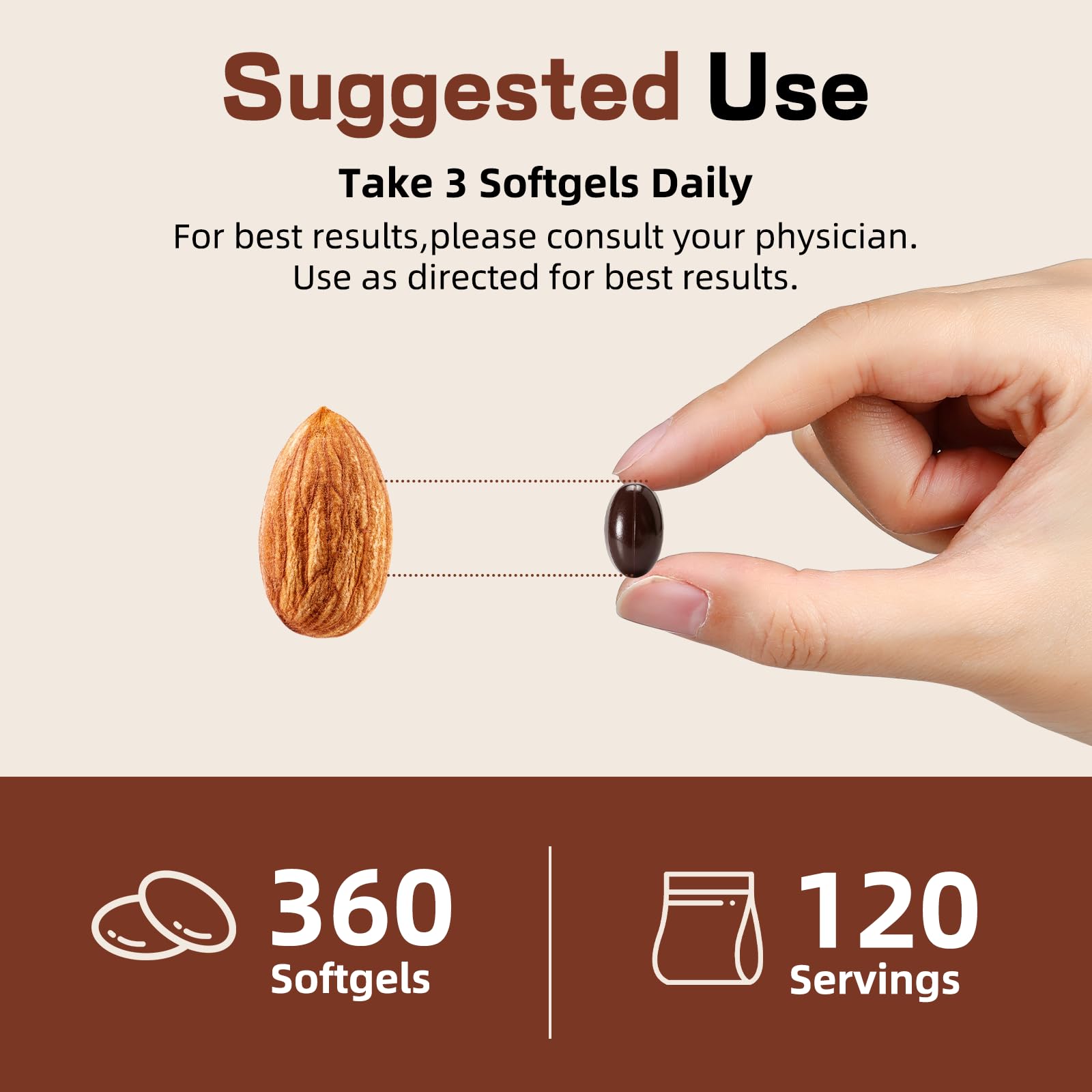 ALLBIZ Ceylon Cinnamon Softgels bottle with 300 count display