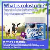 Allcoovita Colostrum Chews Blueberry flavour side view